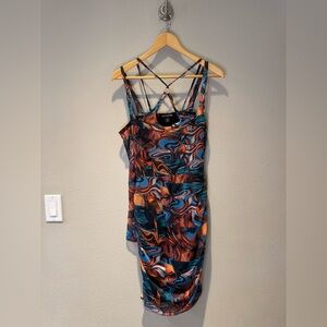 PrettyLittleThing Marble Mesh Dress NWT - Size 10